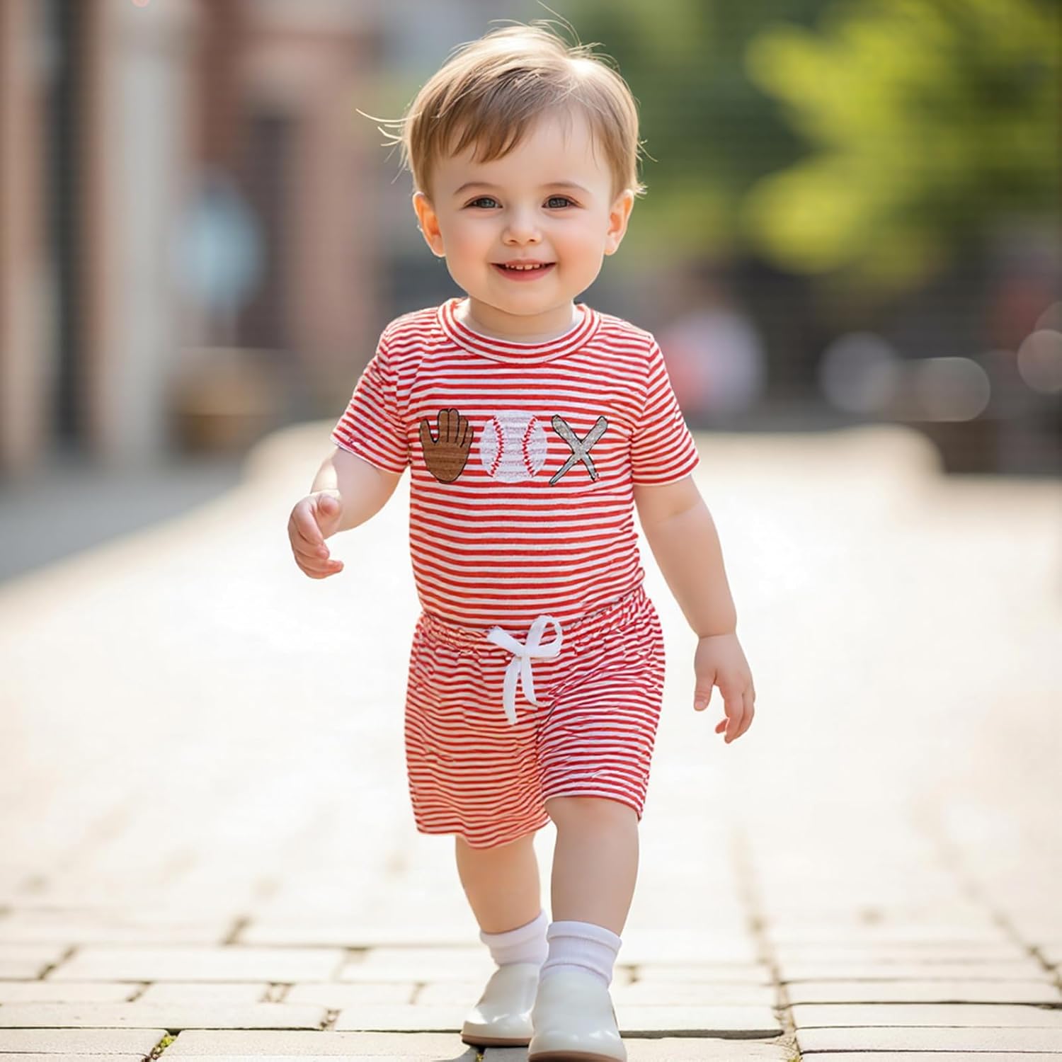 DSOKUHIB Toddler Baseball Outfit for Boys and Girls
