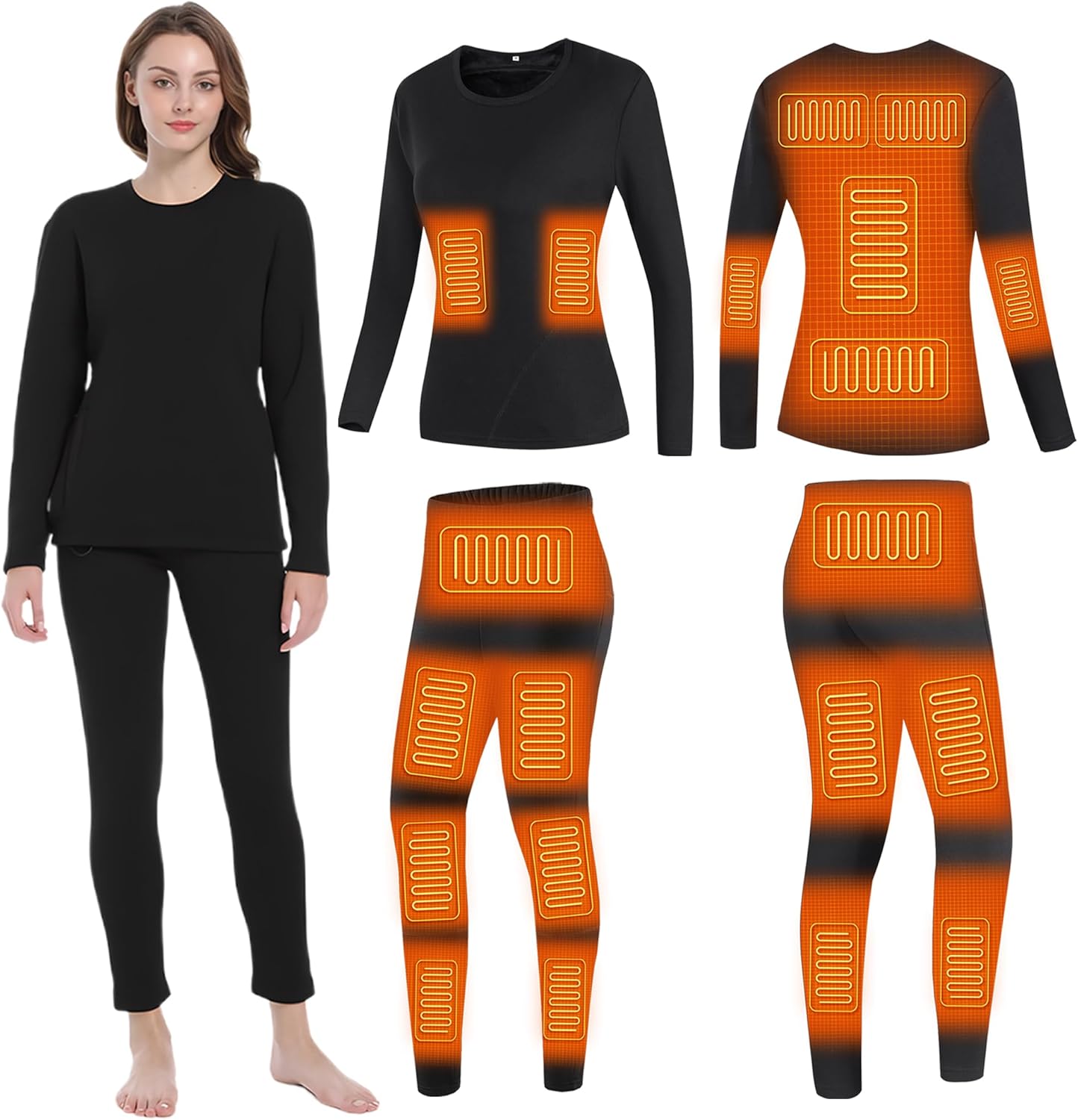 Heated Underwear Set 20 Zones for Women Complete Thermal Clothing