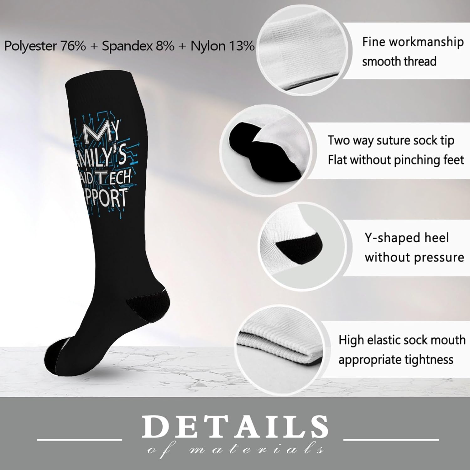 Funny Thigh-High Socks for Men