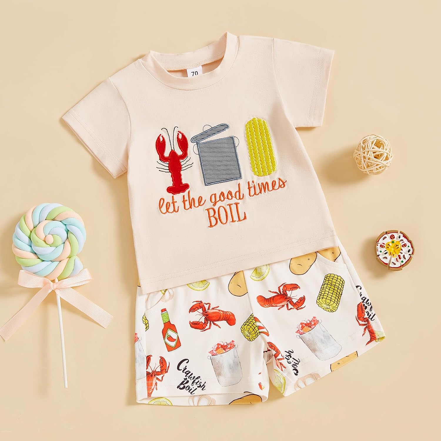 Perfect Penal Essential Kids Crawfish Out outfit for Toddler Boys Summer Essential