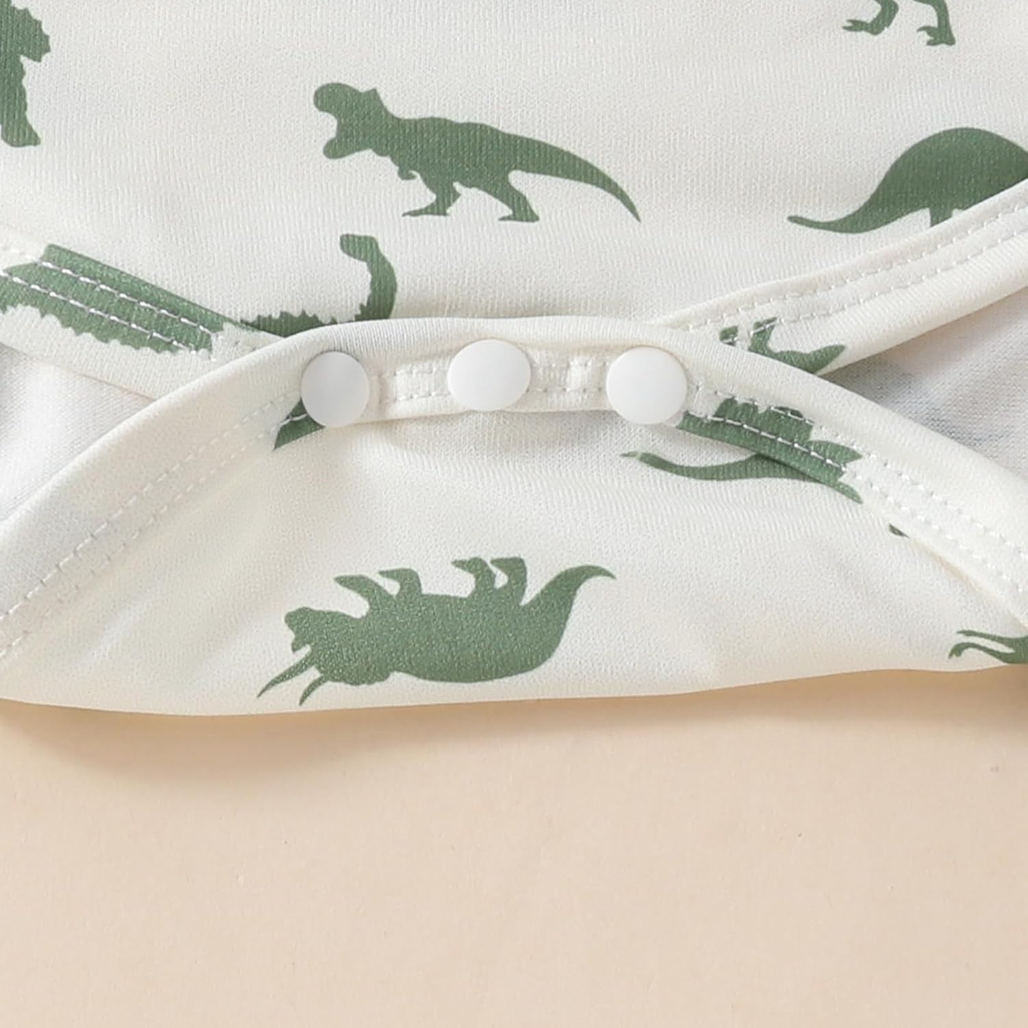Newborn Baby Boy Fall Outfit Dinosaur Print 3 Piece Set