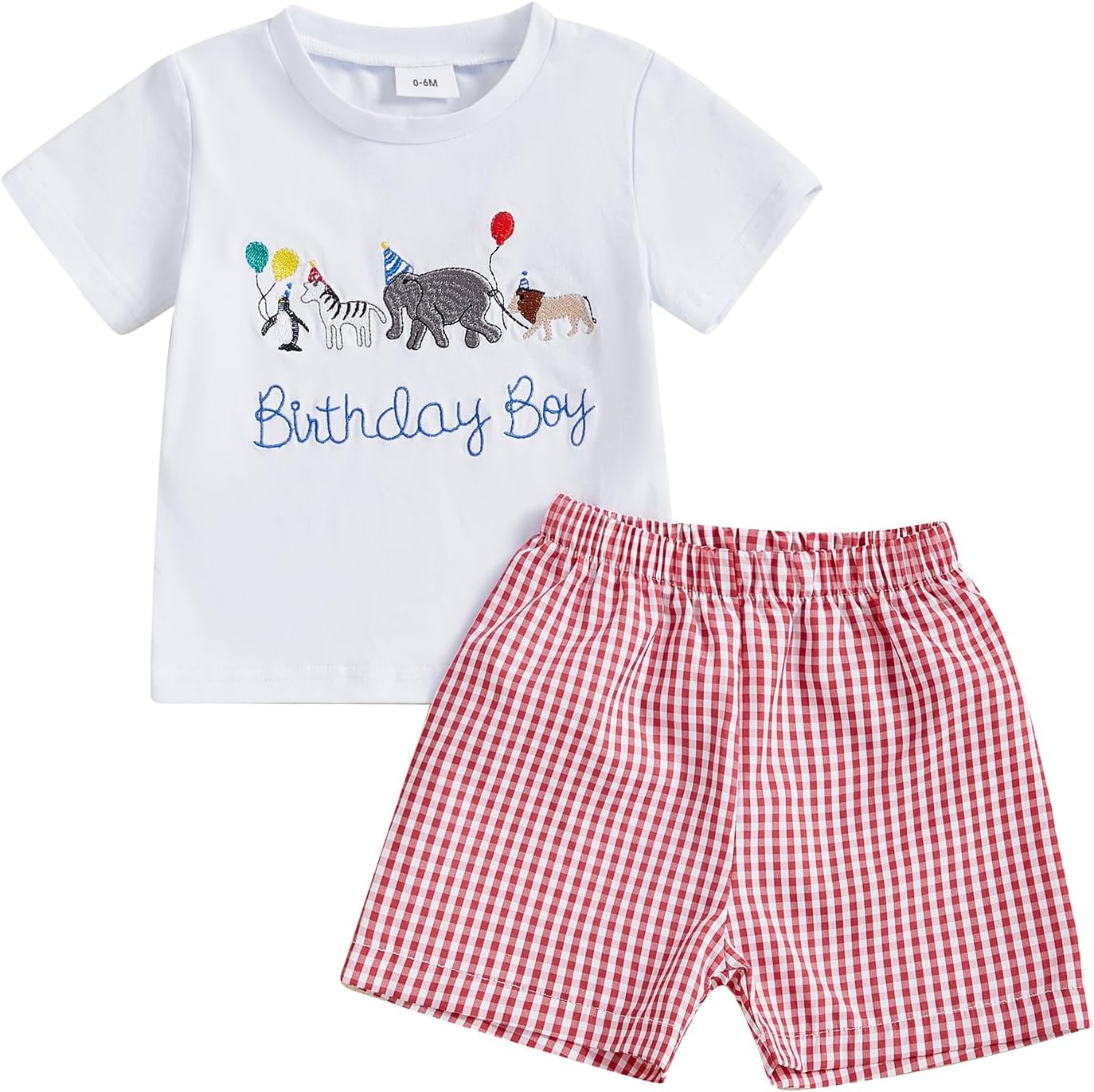 Toddler Boy Birthday Embroidered Set