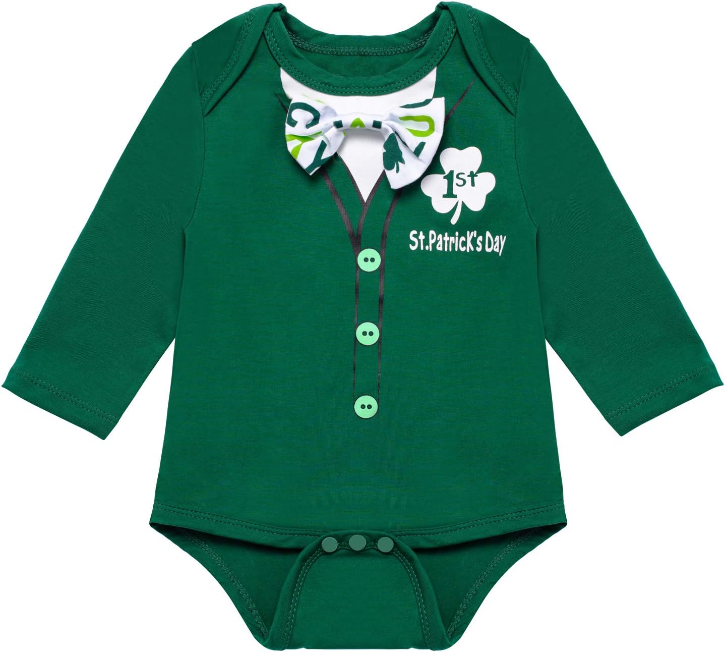 My First St Patricks Day Cute infant Irish Clover Outfit
