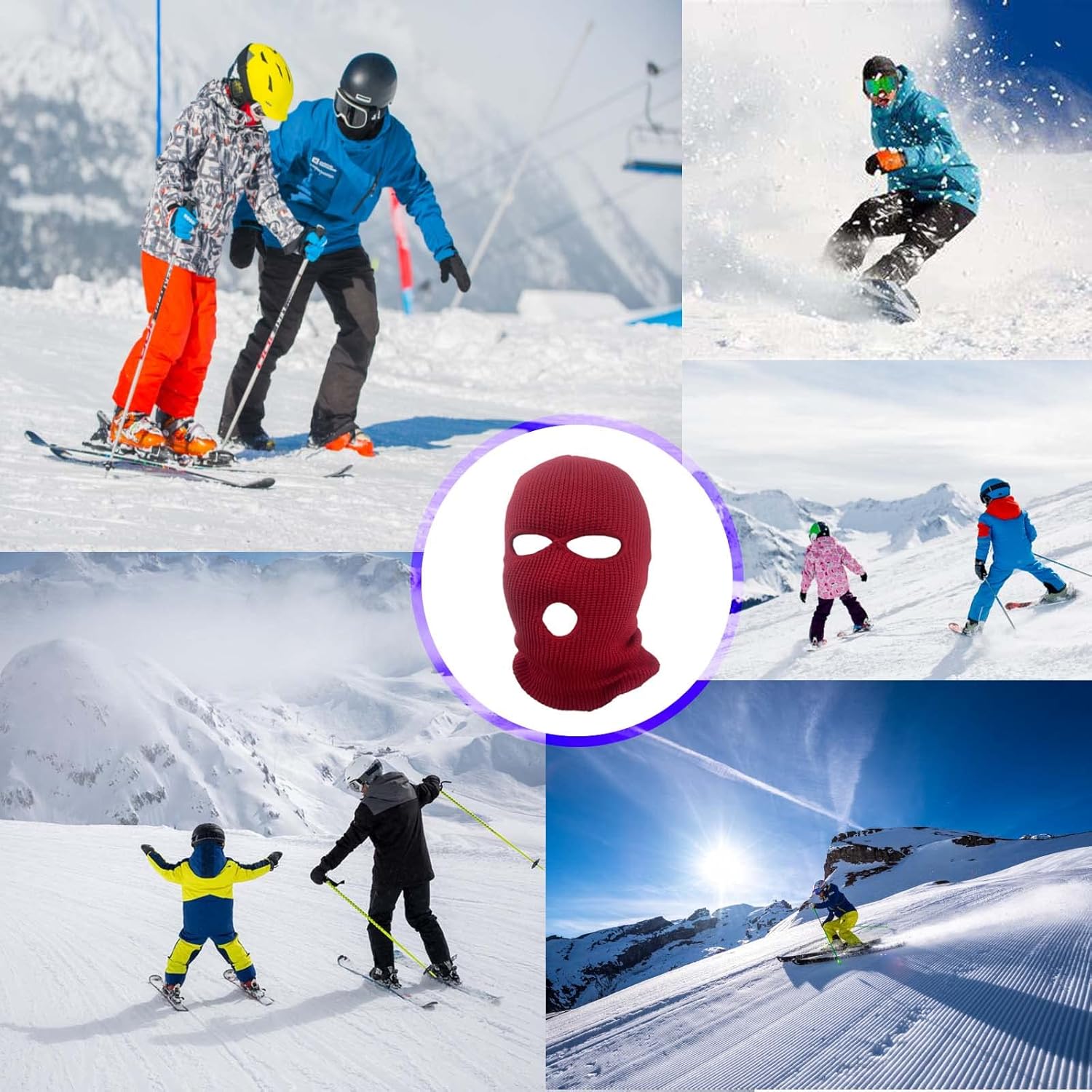Oarkcave 3-Hole Ski Warm Balaclava