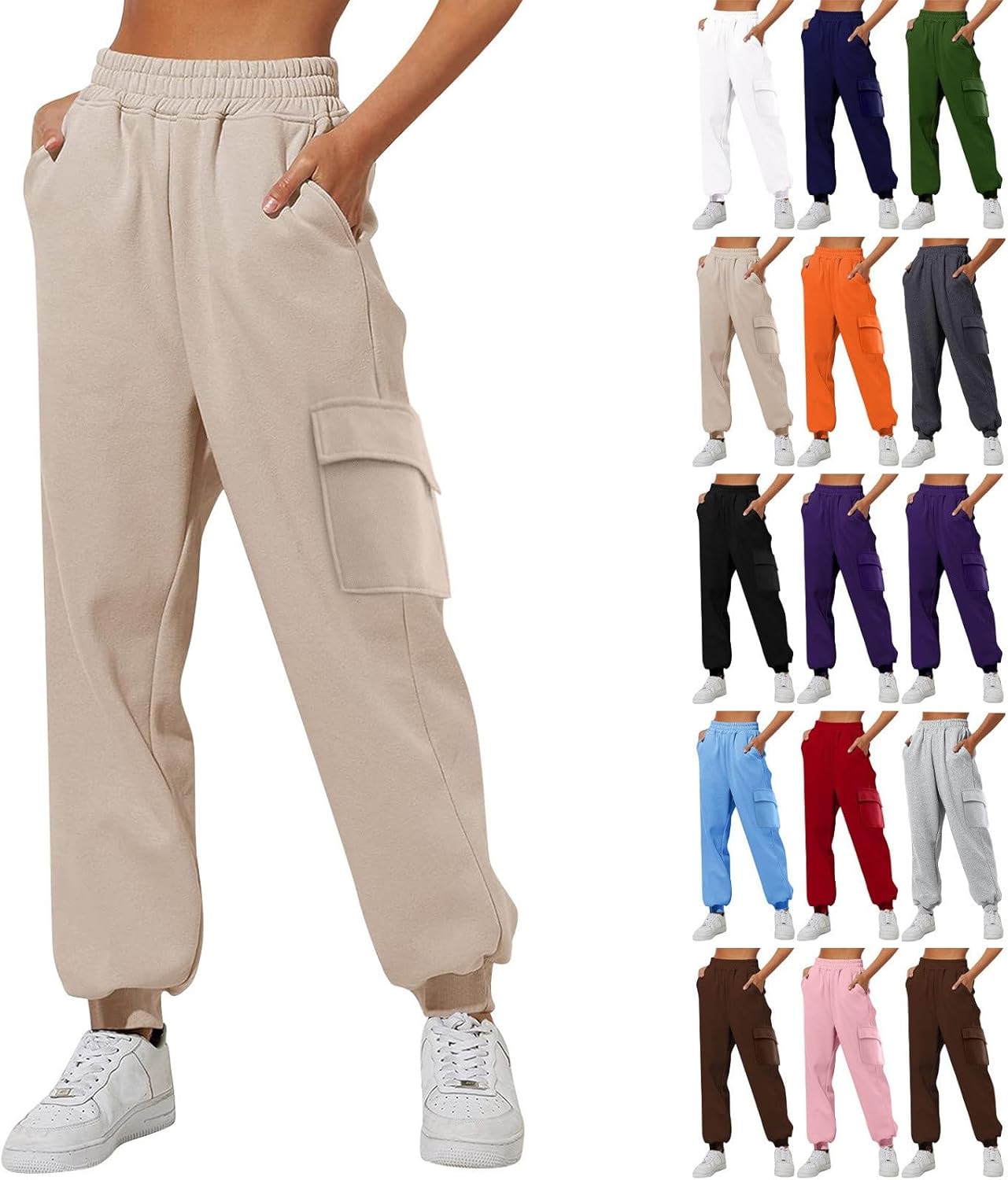 2025 Trendy Cargo Fit Joggers for Teen Girls