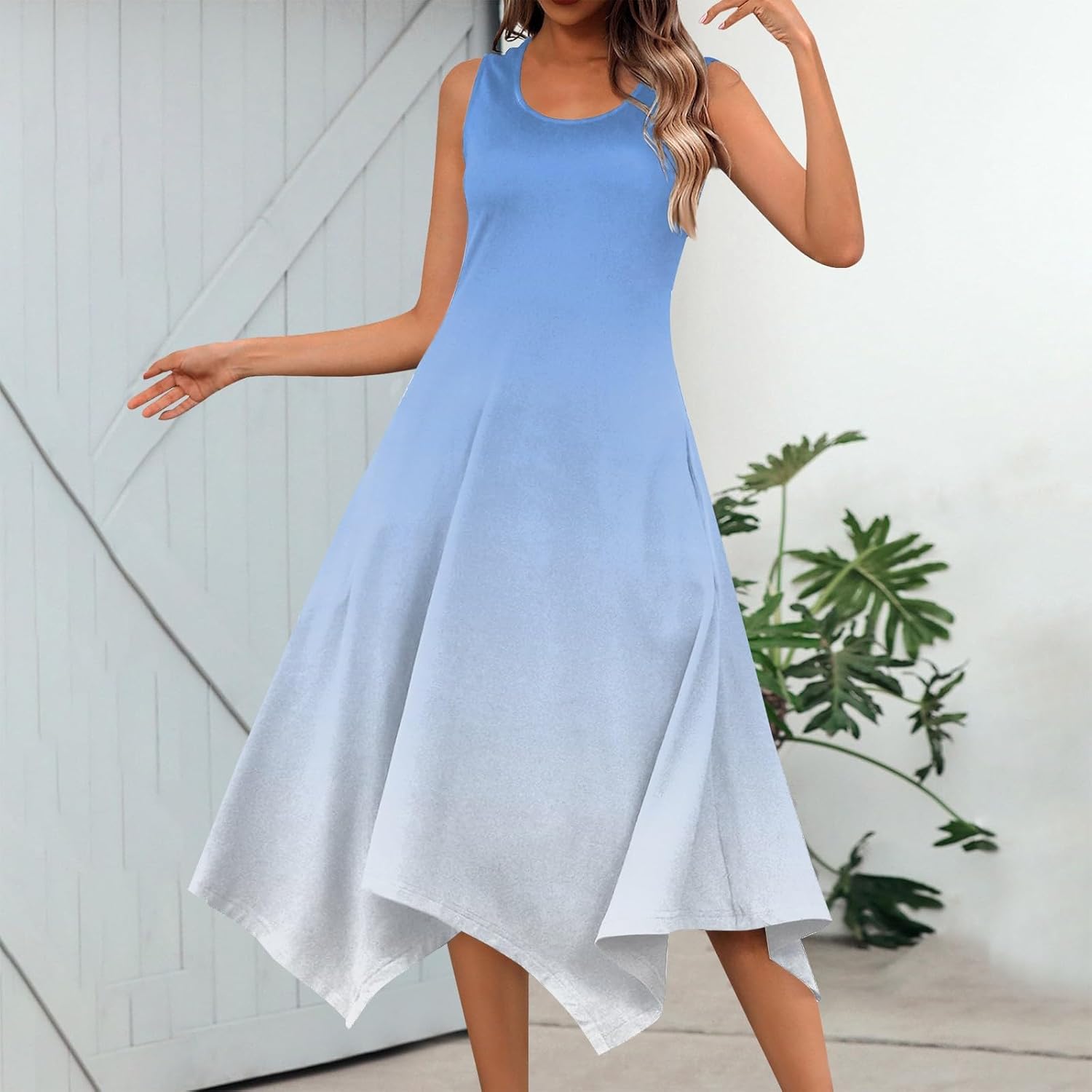 Summer Trendy Boho Floral Midi Dress