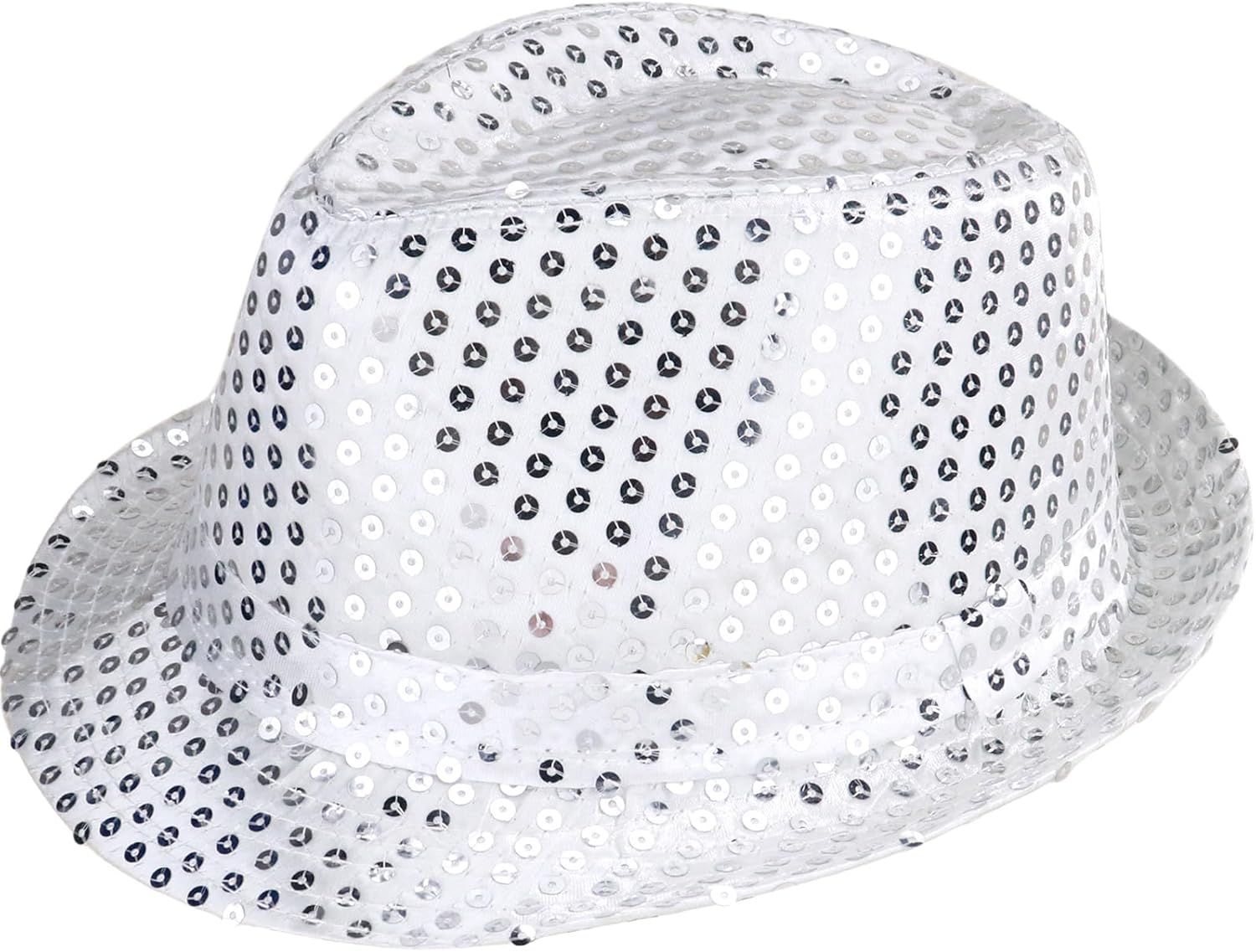GLOWING SEQUINS FEDORA HAT