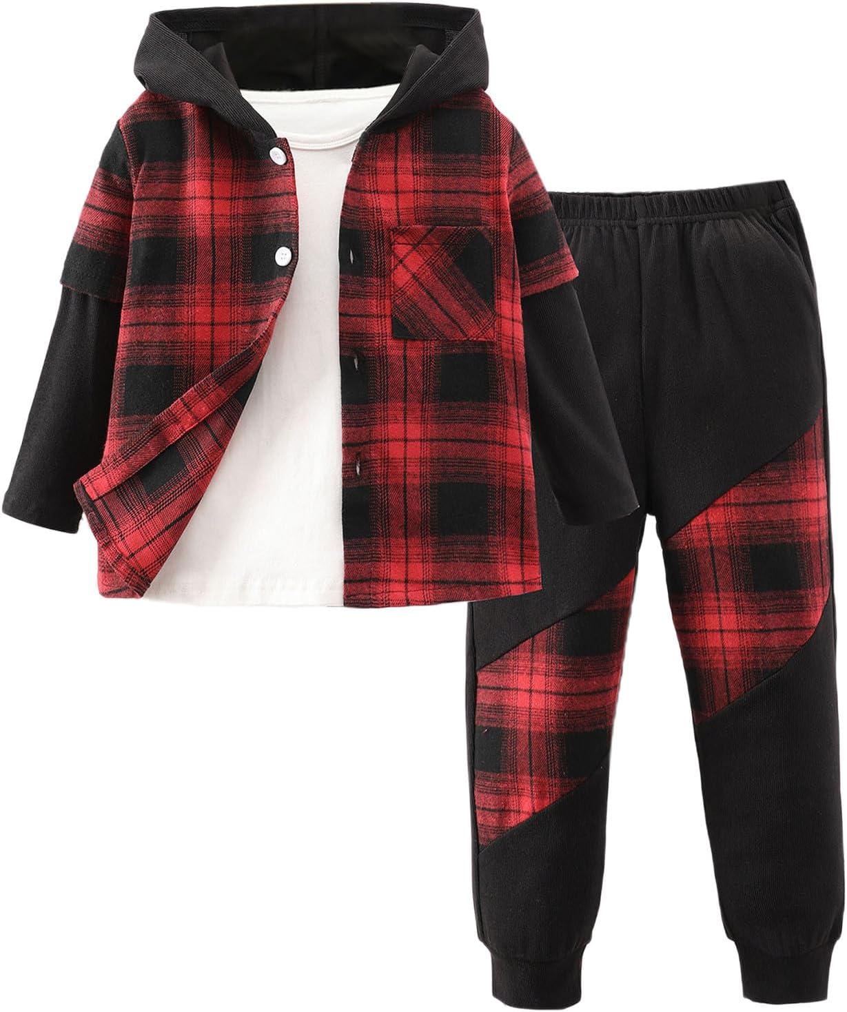 Generic Korean Plaid 2025 Plaid Outfit Set 2Pc
