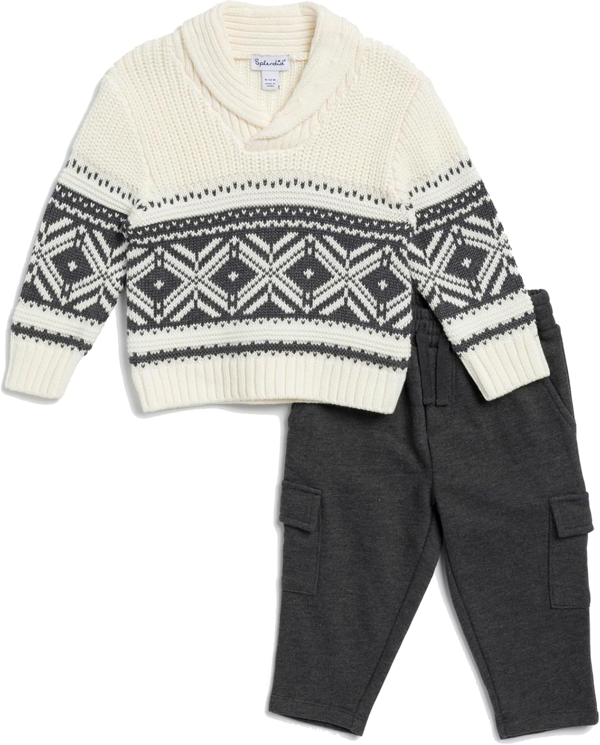 Splendid Baby Boys Farisle Knit Set