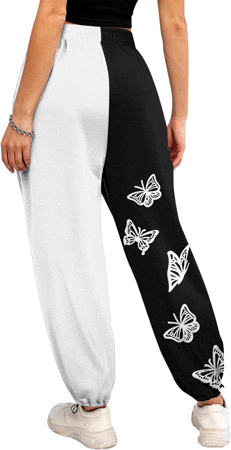 SDBRLD Christmas Print Womens Winter Sherpa Fleece Sweatpants