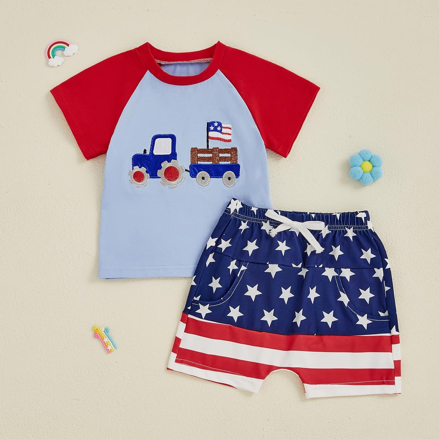 4th of July Patriotic Toddler Set - Comfort Style