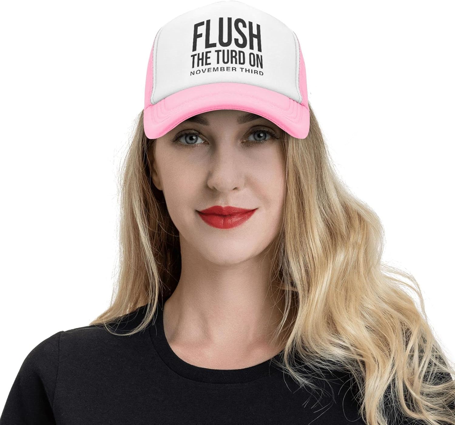 Funny Baseball Cap Adjustable for Men Women Pink