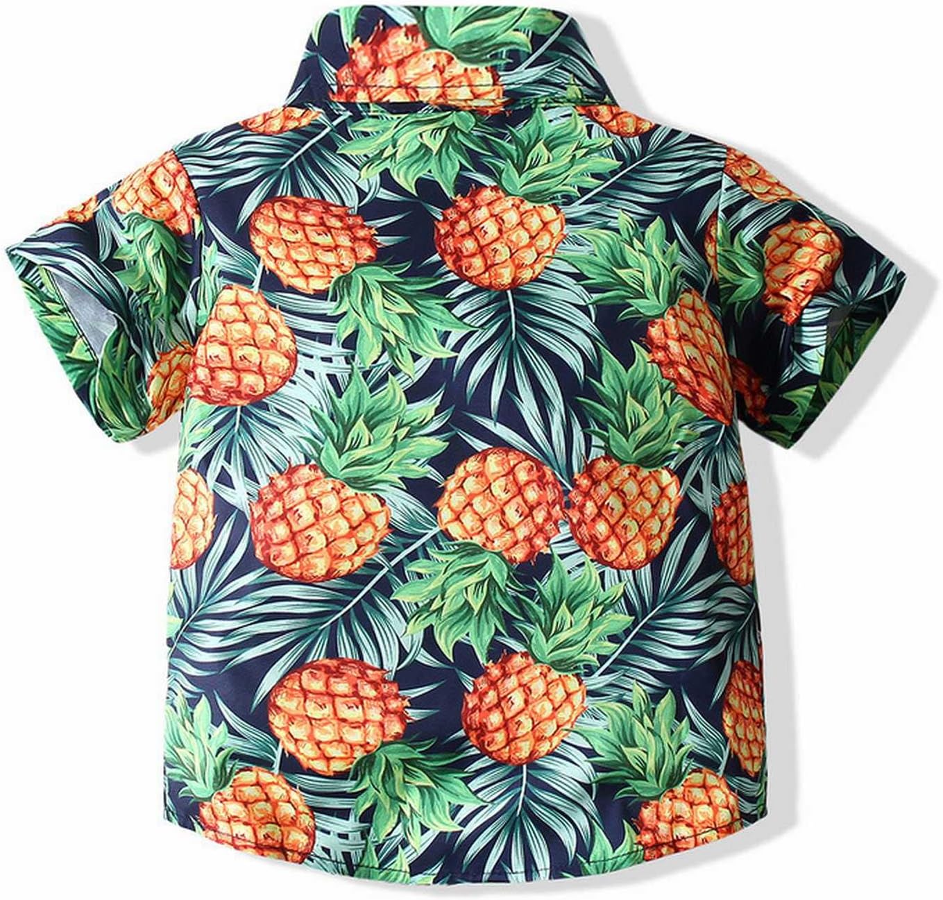 Adorable Summer Comfort Set for Babies Pineapple Flowers Design