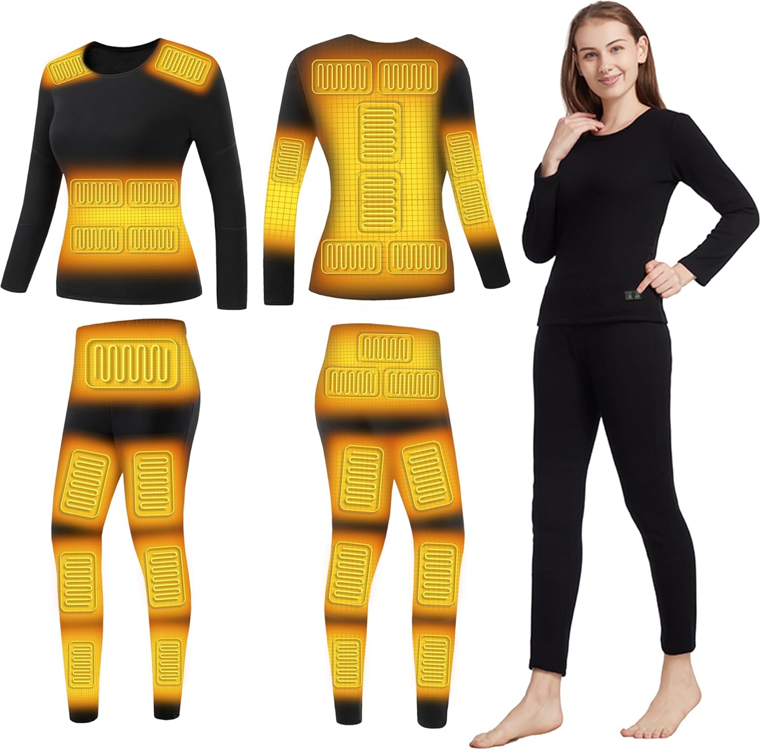 Heated Thermal Underwear for Women Complete Heating Solution for Winter Activities