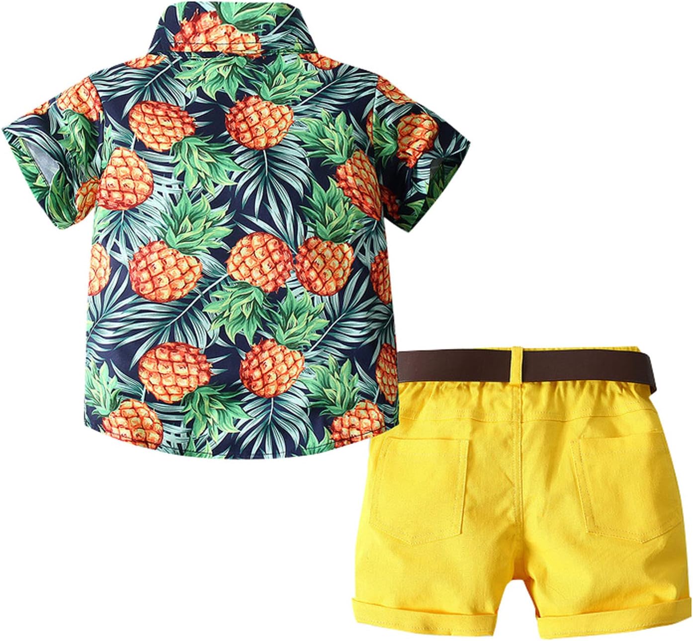 Adorable Summer Comfort Set for Babies Pineapple Flowers Design