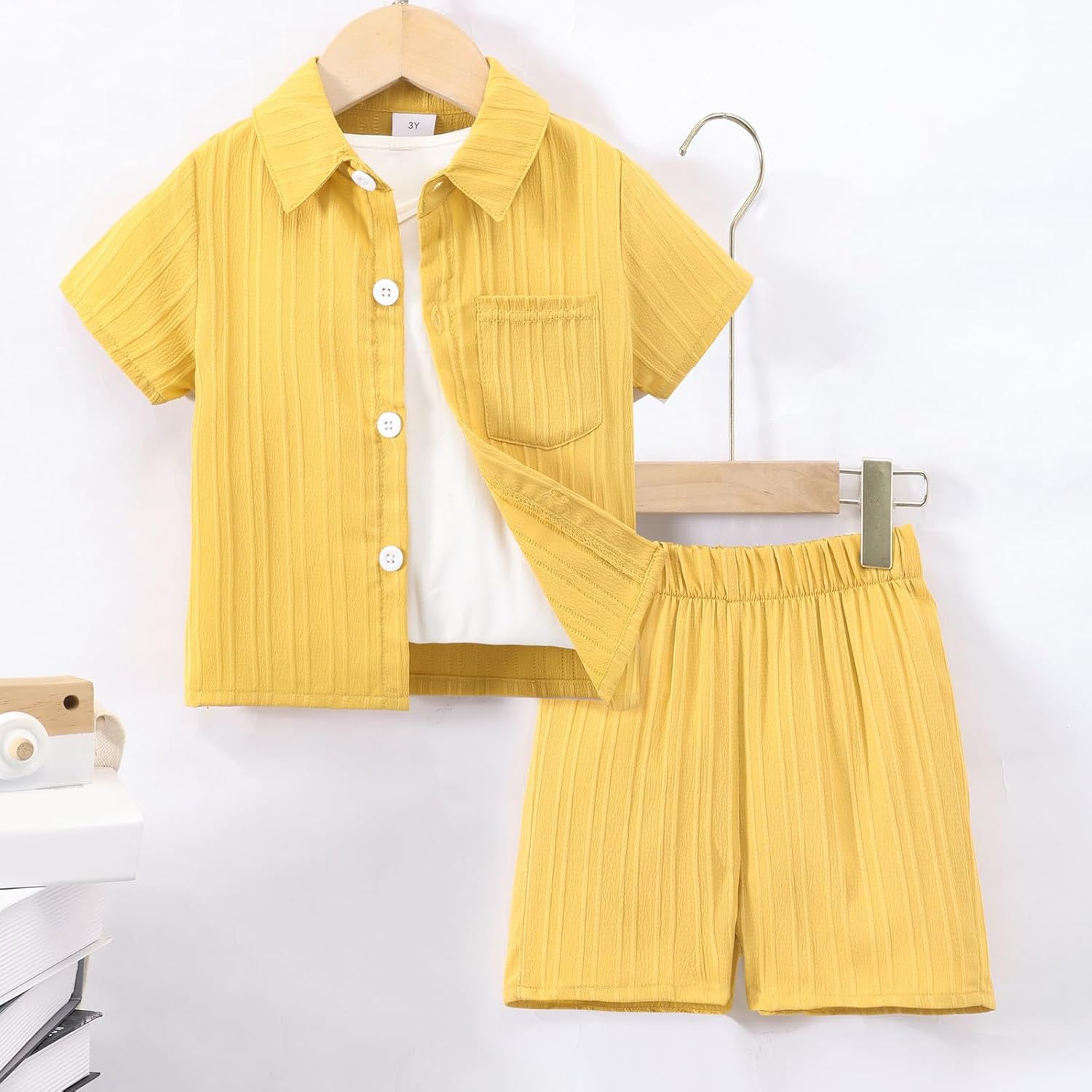 Sterling Baby Boy Clothing Set Soft Cotton Linen T-Shirts Shorts