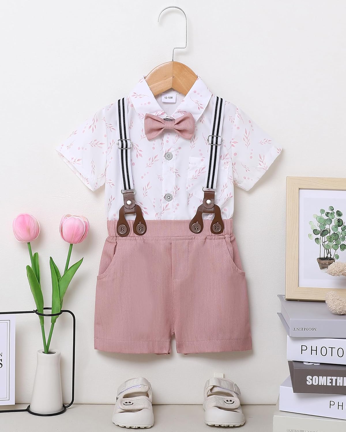 SOONEE Toddler Boy Outfit Set - Boys Shirts Shorts