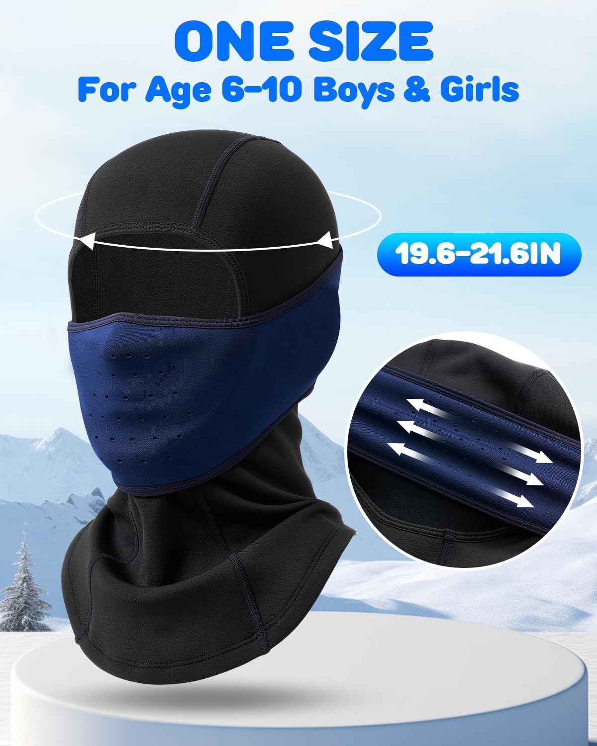 Venswell Kids Thermal Fleece Ski Mask