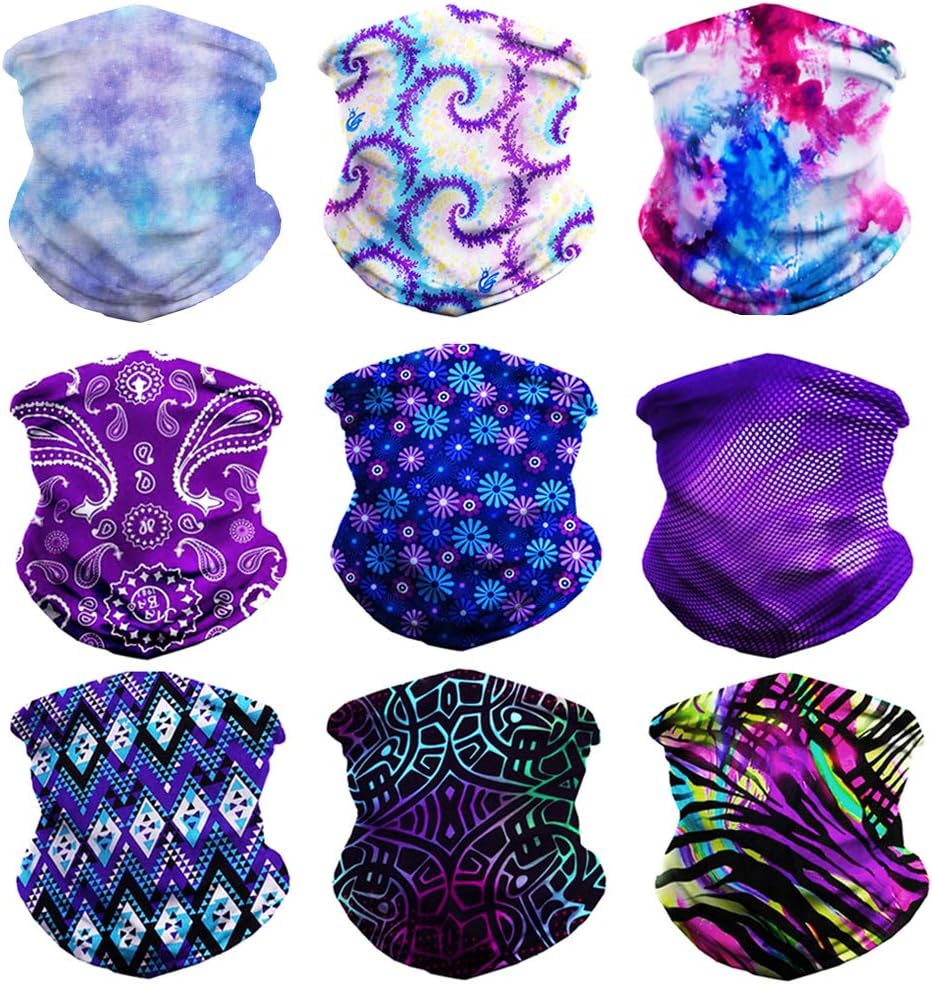 KALILY 12PCS9PCS6PCS Face Shield Headwrap