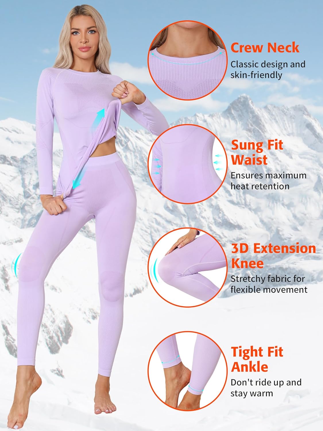 ATTRACO Thermal Set for Women
