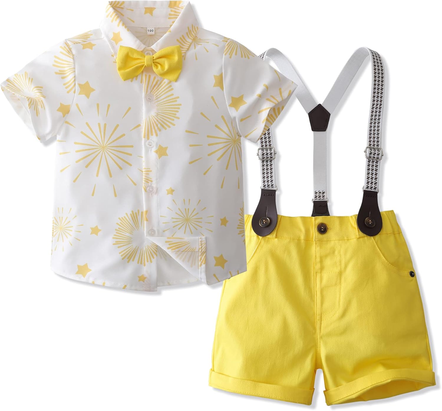 Tiepant Boys Fireworks Wedding Shorts Suit