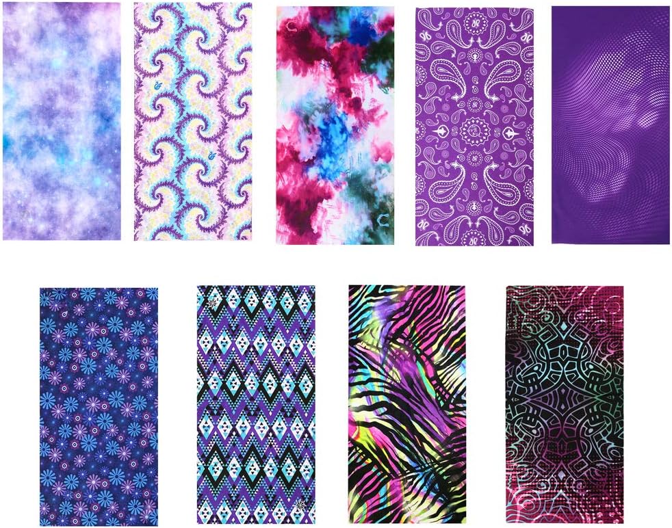 KALILY 12PCS9PCS6PCS Face Shield Headwrap