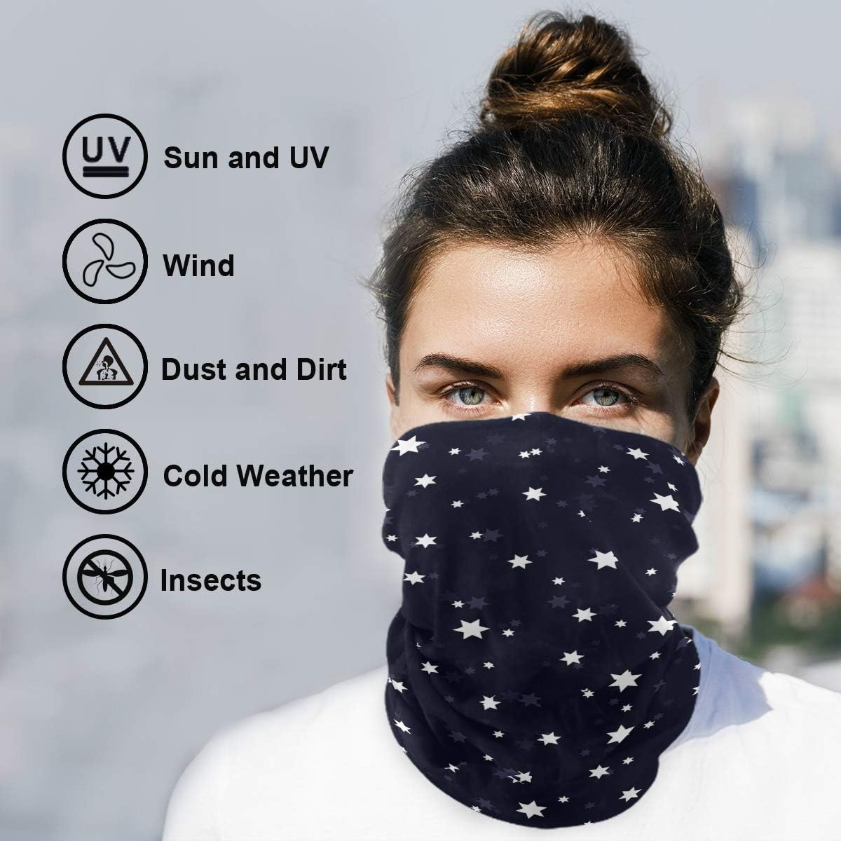 Stylish UV-Protected Face Mask Headband