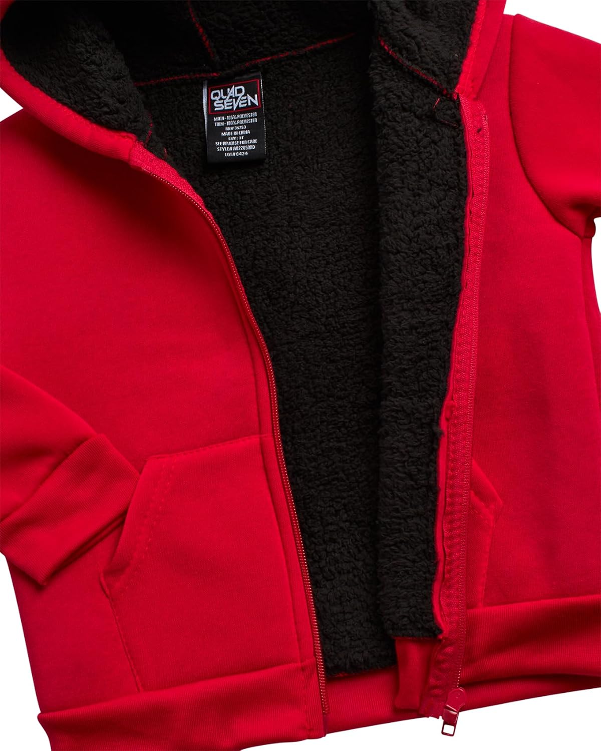 Quad Seven Kids Cozy Sherpa Fleece Jogger Set for Boys 2T-7