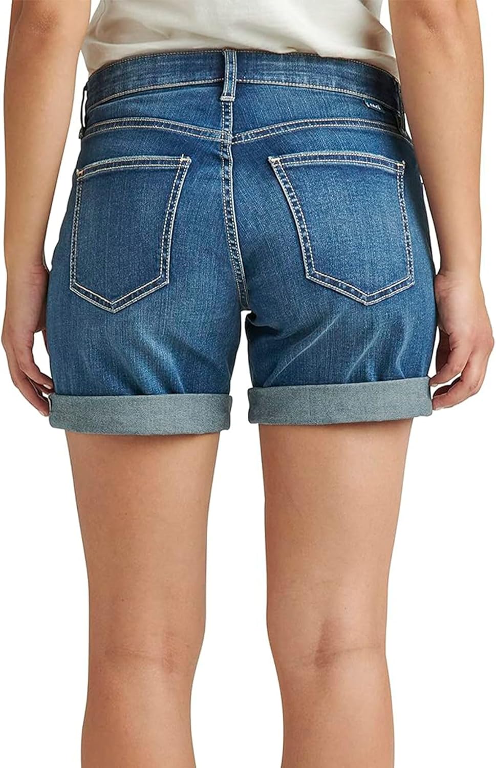 JAG Petite Alex Mid-Rise Jean Short for Women