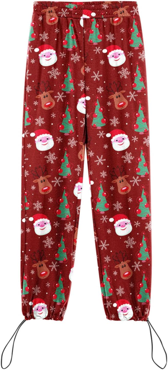 Festive Christmas Pants Women - Overalls with Restrictions High Waist and More