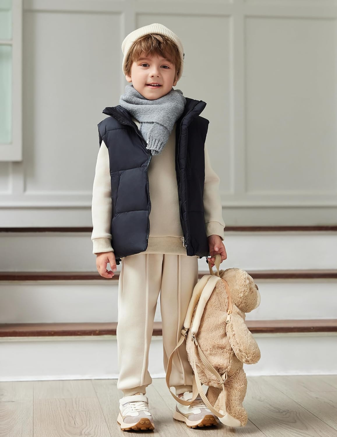 Arshiner Boys Round Neck Long Sleeve Sweatshirt Pants Set - Toddler FallWinter Clothes
