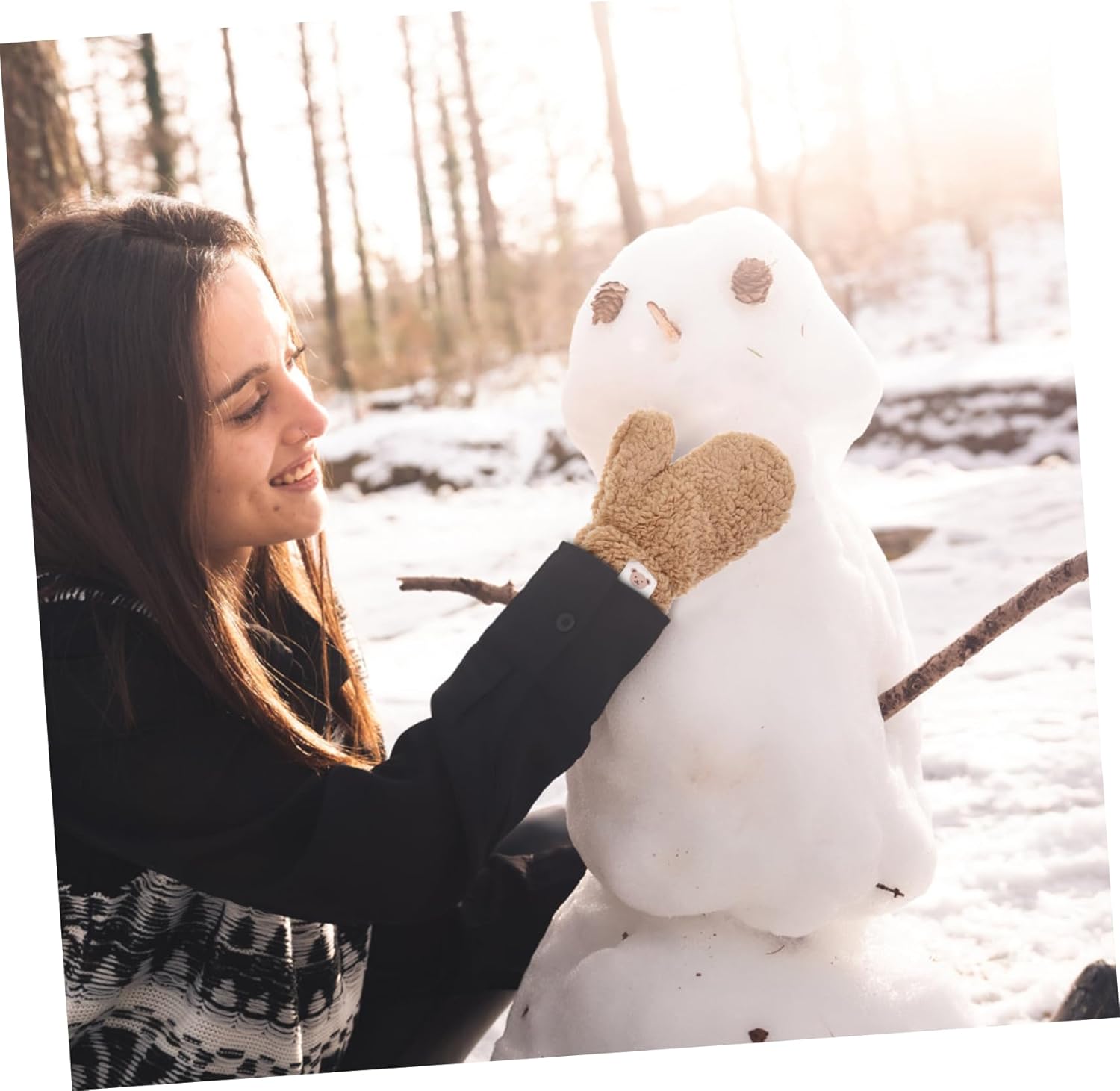 winter glovesReusable Cartoon Plush mittens for Women Soft Warm and Stylish