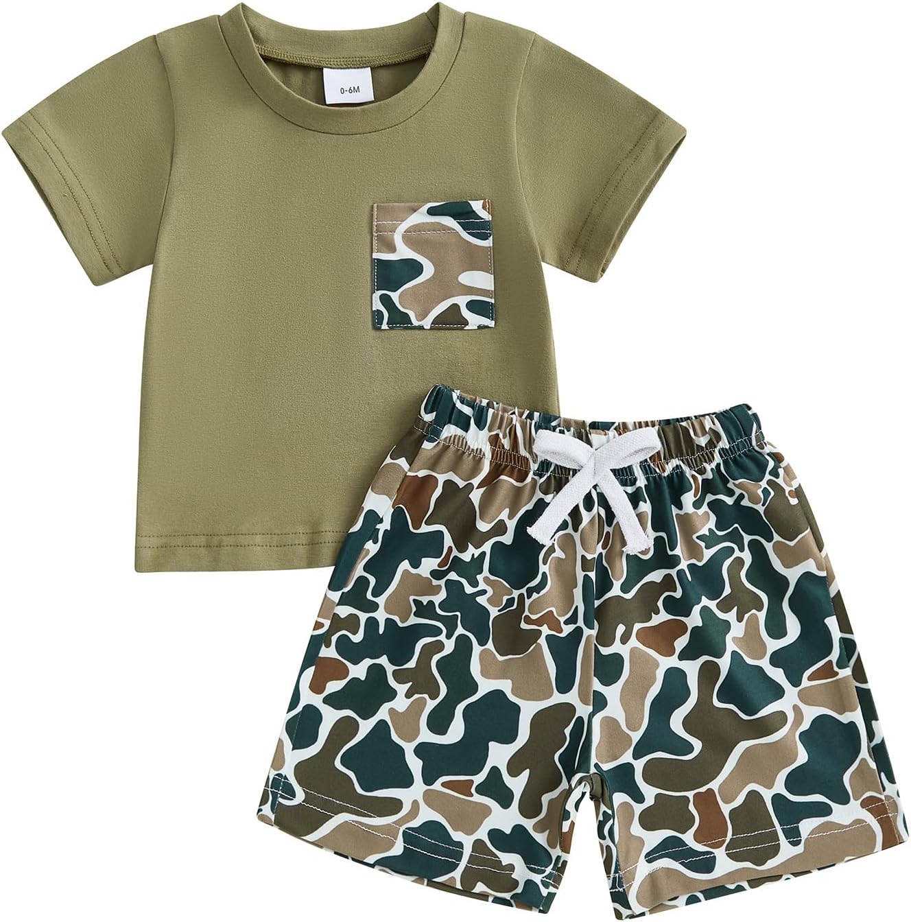 Brvxia Toddler Summer dinosaur Print T-Shirt Shorts Set for Boys