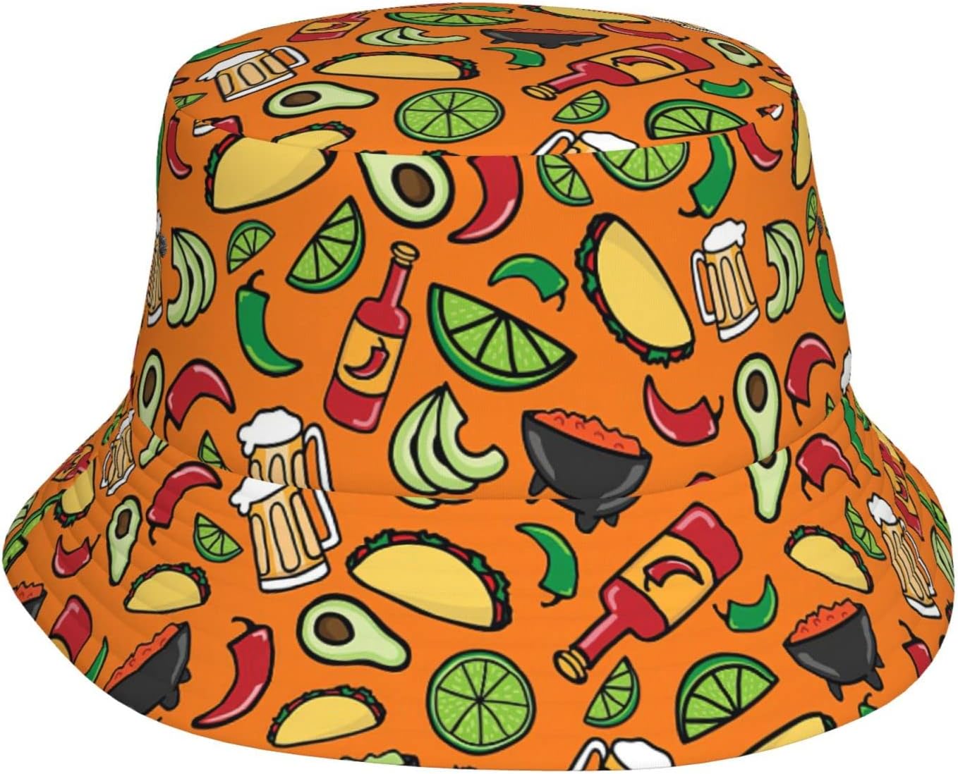 Cute Kawaii Light Blue Cat Bucket Hat for Women Men Unisex