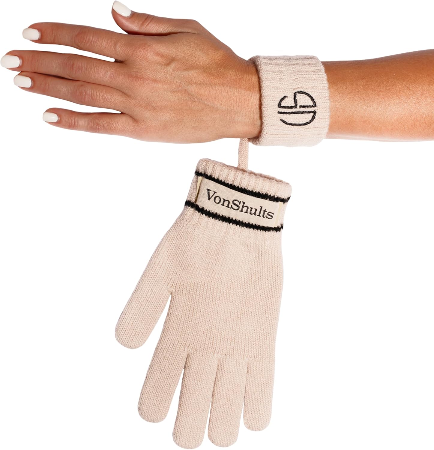 VonShults Merino Wool Winter Gloves Elastic Stylish for Men Women