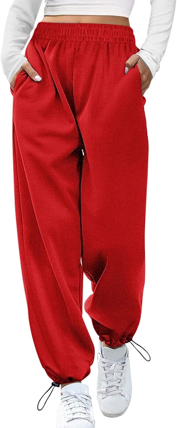 High Waist Baggy Womens Pullover Joggers