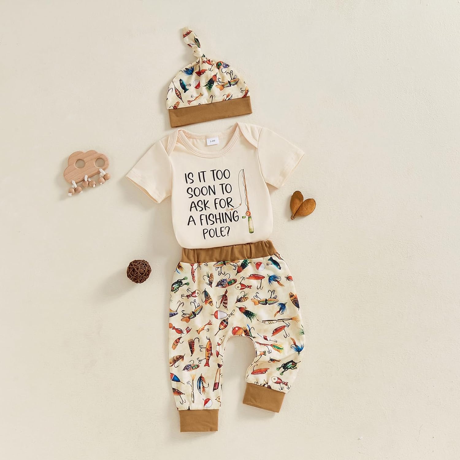 Scloutarry Newborn Fishing Romper Set