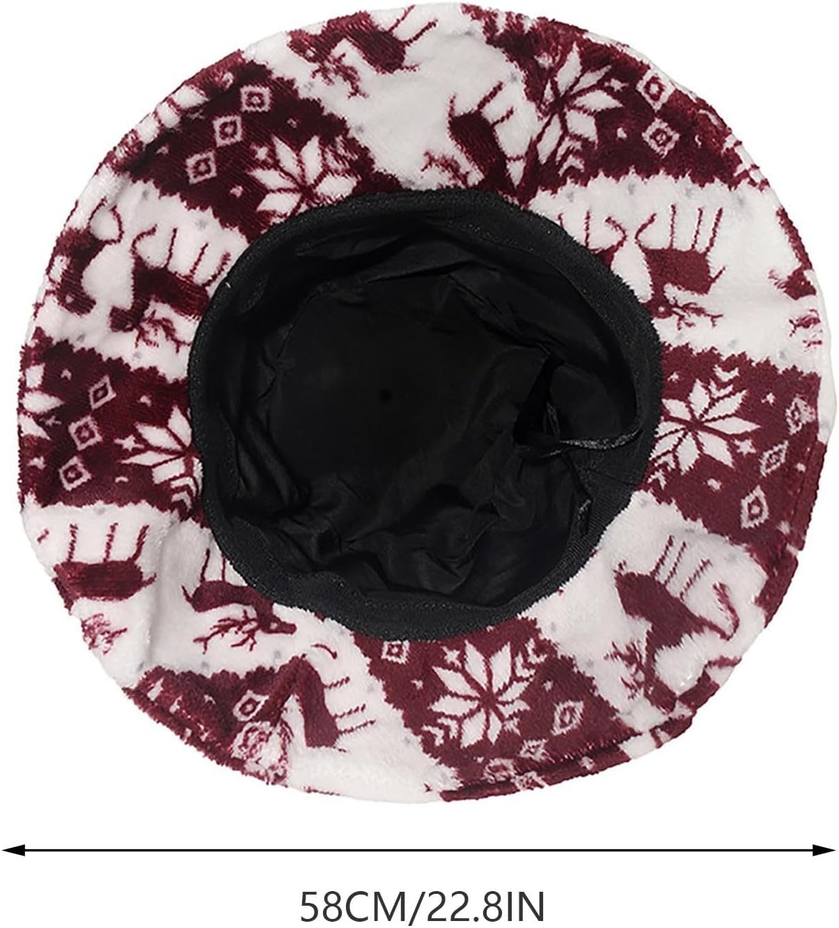 Faux Fur Bucket Hat Winter Warm Fisherman Hat for Women Men