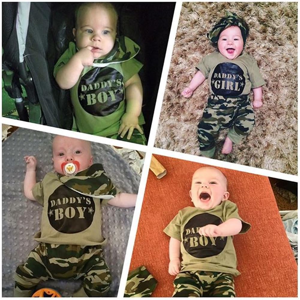 Baby Boy Summer Outfit Set camouflage T-shirt shorts