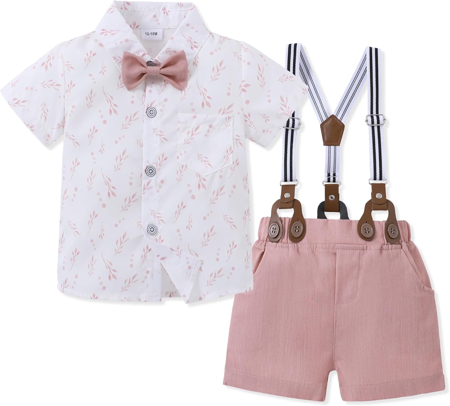 SOONEE Toddler Boy Outfit Set - Boys Shirts Shorts