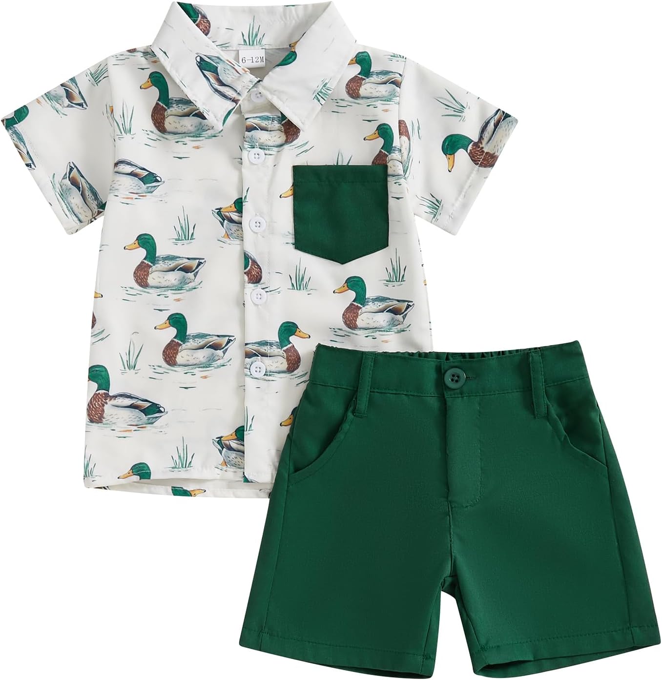 Perfect Summer Outfit for Toddler Boys - Casual and Stylish Duck Print Set