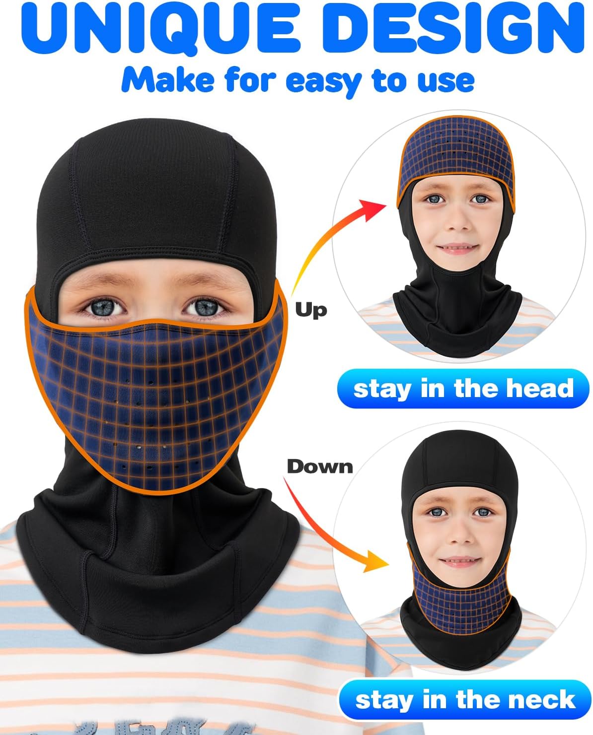 Venswell Kids Thermal Fleece Ski Mask