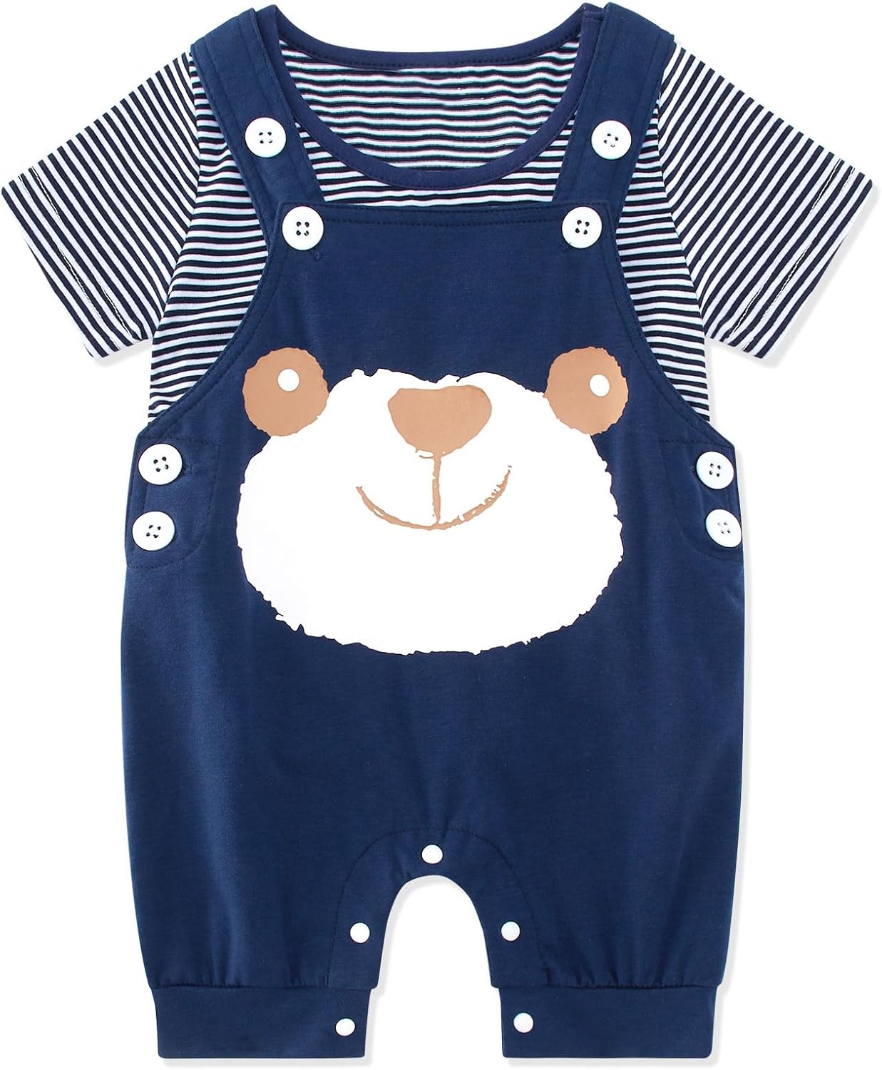 Adorable Kimoda Baby Boys Summer Shorts Set with T-Shirts Dungarees