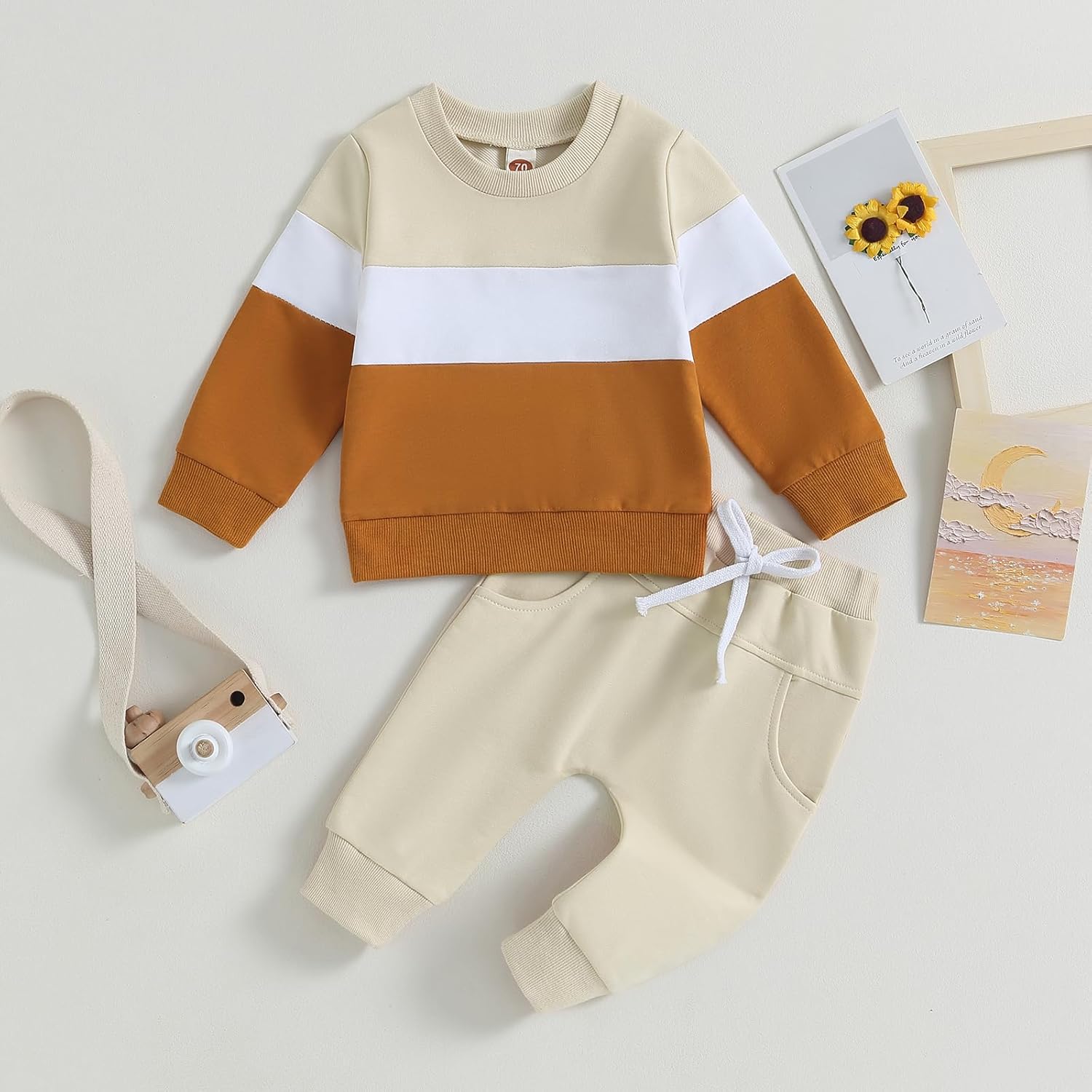 Partclots Newborn Baby Boy Fall Suit 2pcs Clothes Set