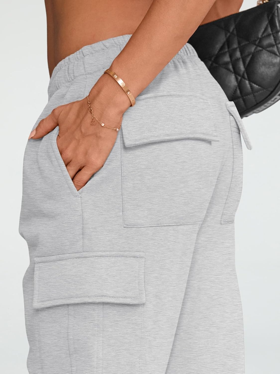 Premium Soft-Fuzzy Womens Joggers Faux-Fur Spring Pants F100 Loose Fit