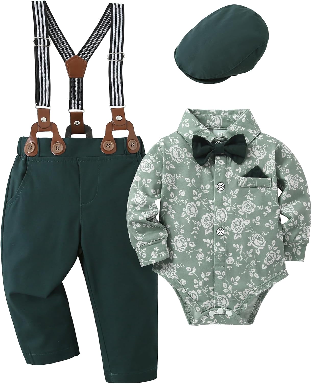 Gentlemanly Baby Boys Tuxedo Set for 0-18M