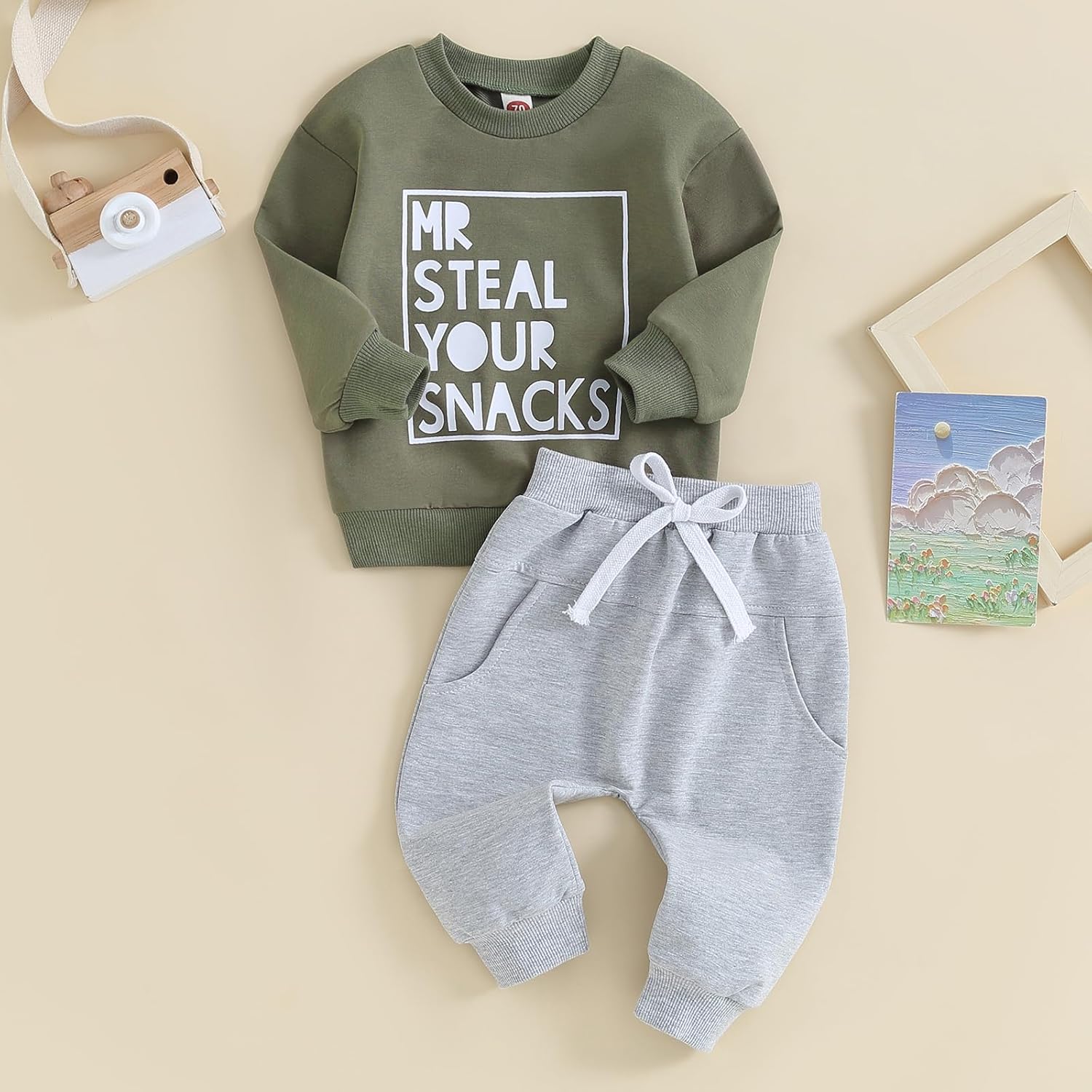 Adorable Toddler Boys Summer Outfit Child-Friendly Elastic Waist Shorts