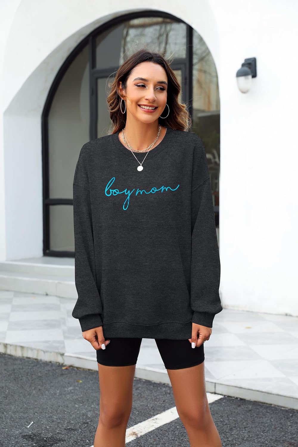 Mama Pullover Top Mom Leopold Graphic Soft Cotton Blend