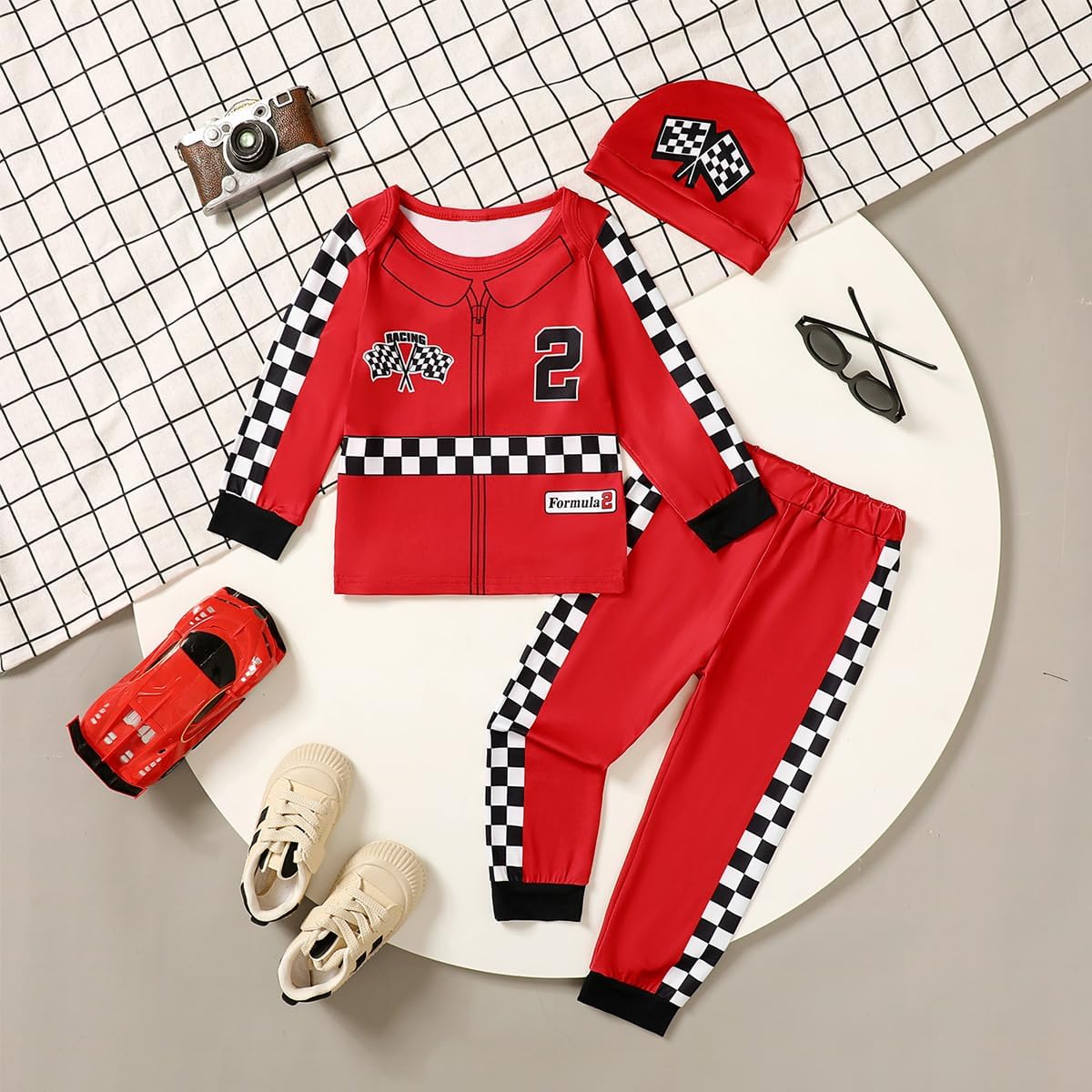 2nd Birthday Race Car Driver Outfit for Baby Boys
