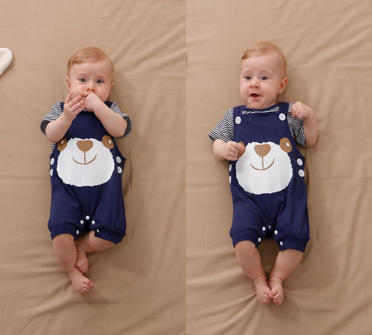 Adorable Kimoda Baby Boys Summer Shorts Set with T-Shirts Dungarees